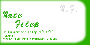 mate filep business card